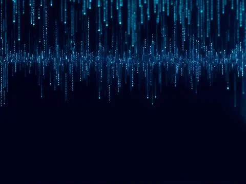 Abstract computer data characters, big data, and internet technology concepts Stock Photos