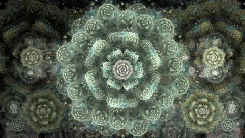 Abstract Computer generated Fractal design. A fractal is a never-ending pattern. Stock Illustration