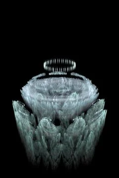 Abstract Computer generated Fractal design. A fractal is a never-ending pattern. Stock Illustration