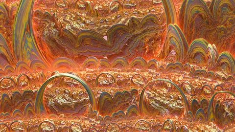 Abstract Computer generated Fractal design. 3D Aliens Illustration of a Bea.. イラスト素材