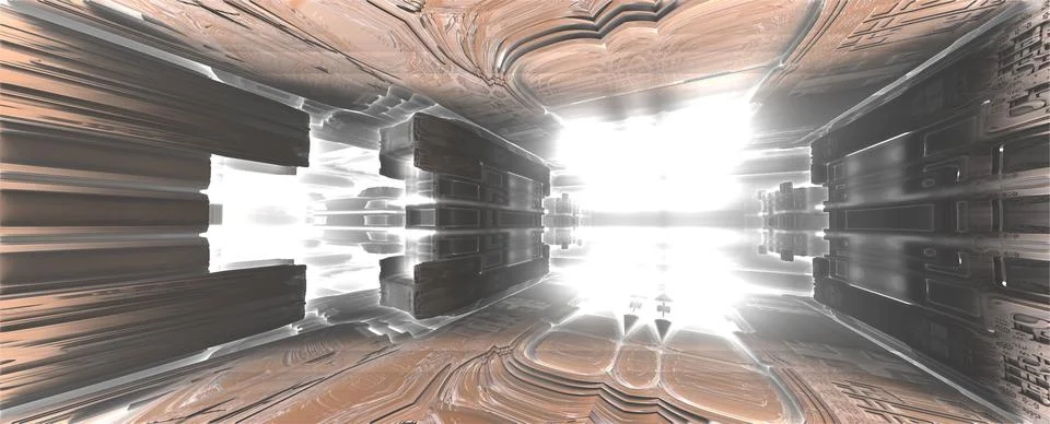Abstract Computer generated Fractal design. 3D Illustration of a Beautiful .. イラスト素材