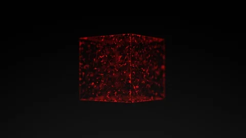 Abstract computer generated geometrical animation Stock Footage 86301054