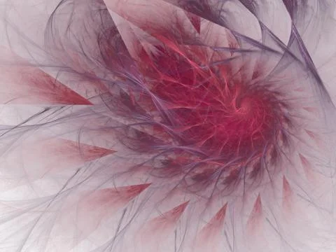 An abstract computer generated modern spiral fractal element. Spiral digital Stock Illustration