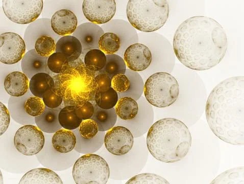 An abstract computer generated modern spiral fractal element. Spiral digital イラスト素材