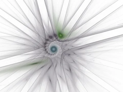 An abstract computer generated modern spiral fractal element. Spiral digital Stock Illustration