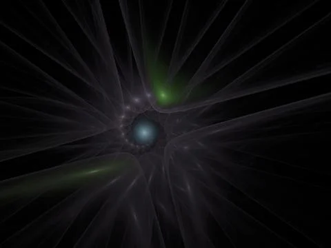 An abstract computer generated modern spiral fractal element. Spiral digital イラスト素材