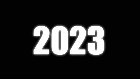 Abstract computer graphic light of happy new year 2023 Video stock 221255828
