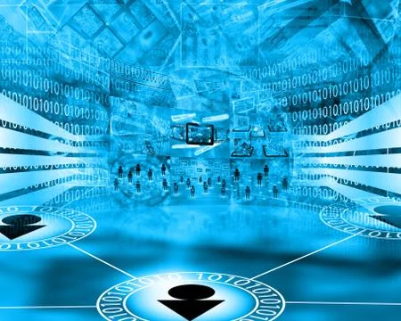 Abstract computer Stock Illustration