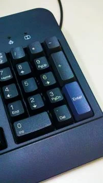 Abstract of a computer keyboard numeric keypad Stock Photos