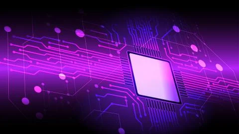 Abstract computer microprocessor circuit board vector background. EPS 10. Stock Illustration