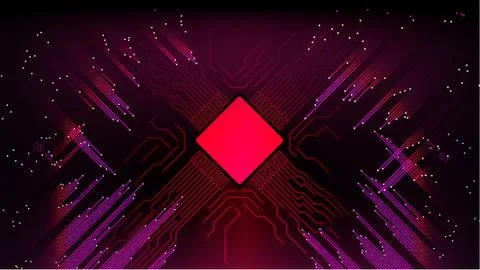 Abstract computer microprocessor circuit board vector background. EPS 10. Stock Illustration