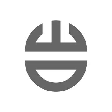 Abstract computer mouse vector illustration isolated on white background. Stock Illustration