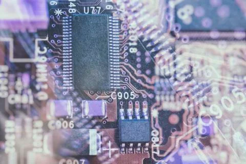 Abstract computer processors background Stock Photos