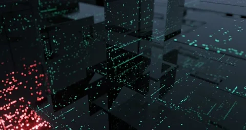 Abstract Computer programming motion graphic. Stock Footage 140690996