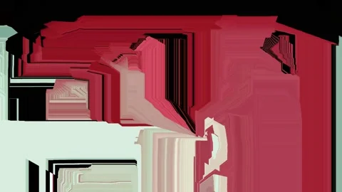 Abstract computer screen motions, pixel, glitch effect, TV interferences, loop Stock Footage 118431551