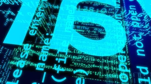 Abstract computer script code. Stock Illustration