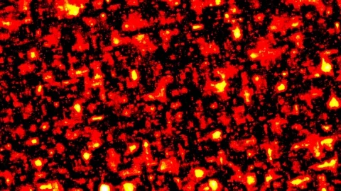 Abstract computer simulation of fire Vidéo 85103845