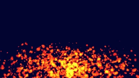 Abstract computer simulation of fire Vidéo 85104246