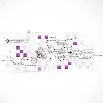 Abstract computer technology background for your business Illustrazione stock