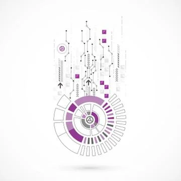 Abstract computer technology background for your business Stock Illustration