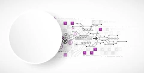 Abstract computer technology background for your business Stock Illustration