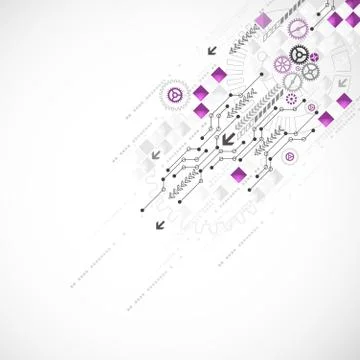 Abstract computer technology background for your business 库存插图