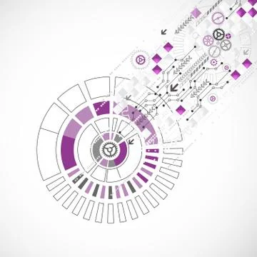 Abstract computer technology background for your business 스톡 일러스트