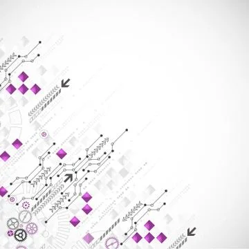 Abstract computer technology background for your business Stock Illustration