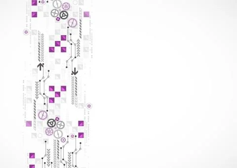 Abstract computer technology background for your business Stock Illustration