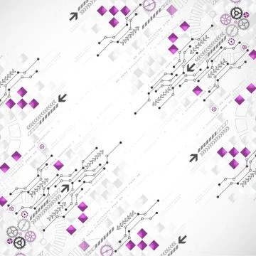 Abstract computer technology background for your business Stock Illustration