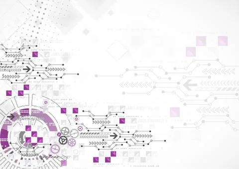 Abstract computer technology background for your business Stock Illustration