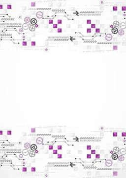 Abstract computer technology background for your business Stock Illustration