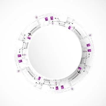 Abstract computer technology background for your business 库存插图