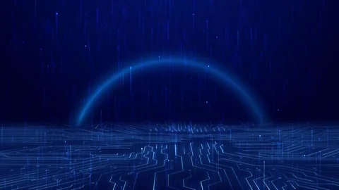 Abstract computer technology blue diagram Data information artificial Stock Footage 333793118