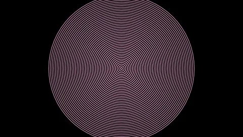 Abstract Concentric Circle Background with Radio Wave Signal Effect Video stock 336944387