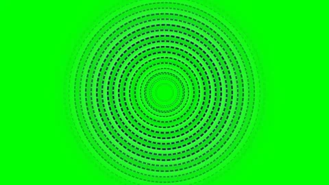 Abstract concentric circle pattern with vibrant green background elements Stock Footage 341821230