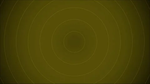 Abstract Concentric Circles Animation with Yellow Gradient 库存影片 318009991