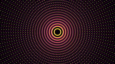 Abstract concentric circles expanding from center with warm gradient light .. Stock Footage 343416987