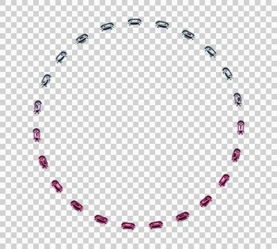 Abstract of concentric circles with floral patterns in purple and white Stock Illustration