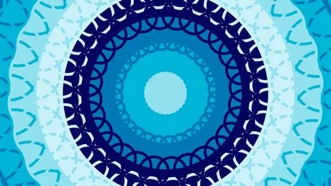 Abstract concentric circles form a tunnel-like pattern with varying blue tone 스톡 일러스트