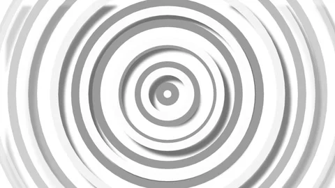 Abstract concentric circles forming a clean modern pattern with a soft 3d l.. Stock Footage 336746255