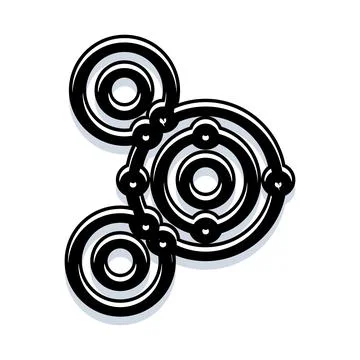 Abstract concentric circles forming a geometric pattern 스톡 일러스트