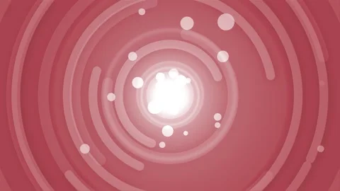 Abstract concentric circles with glowing center scattered bokeh dots animat.. Stockbeeldmateriaal 329943646