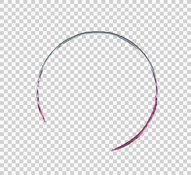 Abstract of concentric circles with gradient pink and white stripes on black Stock-Illustration