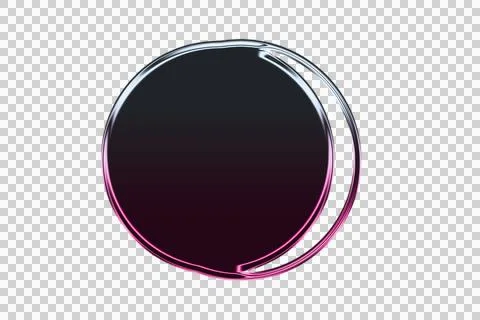 Abstract concentric circles with gradient purple and white lines on dark Stock Illustration