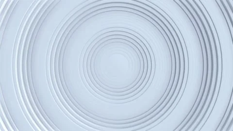 Abstract concentric circles in light gray, creating a minimalist design. Stock Footage 299246964