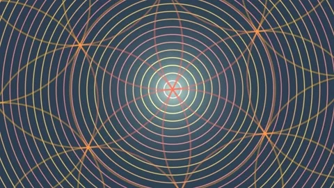 Abstract Concentric Circles Motion Background Stock Footage 342908203
