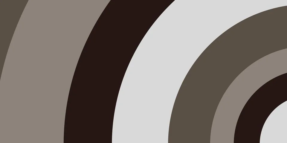 Abstract concentric circles in muted earth tones create a modern background Stock Illustration
