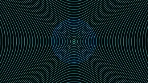 Abstract Concentric Circles Pattern with Teal Hues 스톡 일러스트