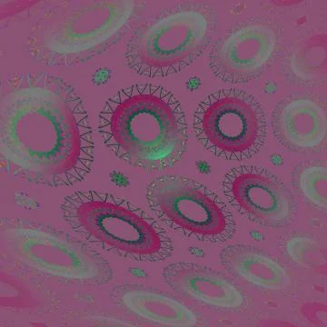 Abstract concentric circles pattern violet light green Stock Illustration